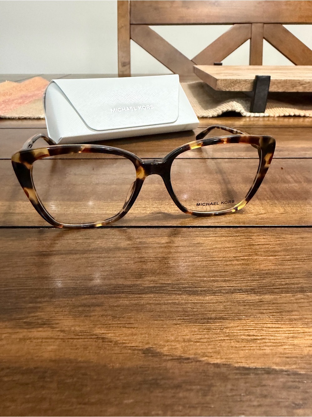 Michael Kors Tortoiseshell Optical Glasses - Brown & Amber